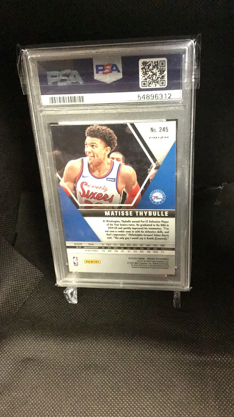 2019 Panini Mosaic 245 Matisse Thybulle Mosaic PSA 10