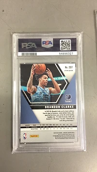 2019 Panini Mosaic 207 Brandon Clarke Reactive Orange PSA 9