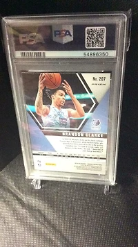 2019 Panini Mosaic Brandon Clarke Reactive Blue PSA 9