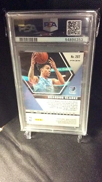2019 Panini Mosaic 207 Brandon Clarke Reactive Blue PSA 9