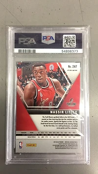 2019 Panini Mosaic 247 Nassir Little Reactive Blue PSA 9