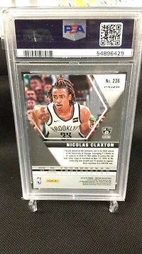 2019 Panini Mosaic 236 Nicolas Claxton Mosaic PSA