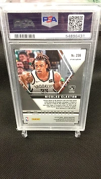 2019 Panini Mosaic 236 Nicolas Claxton Mosaic PSA 9