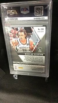 2019 Panini Mosaic 236 Nicolas Claxton Reactive Blue PSA 10