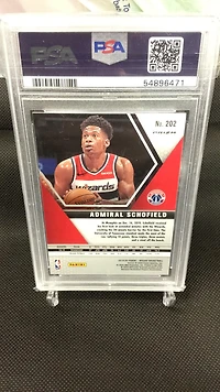 2019 Panini Mosaic 202 Admiral Schofield Mosaic PSA