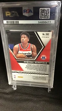 2019 Panini Mosaic 202 Admiral Schofield Red Mosaic PSA 8
