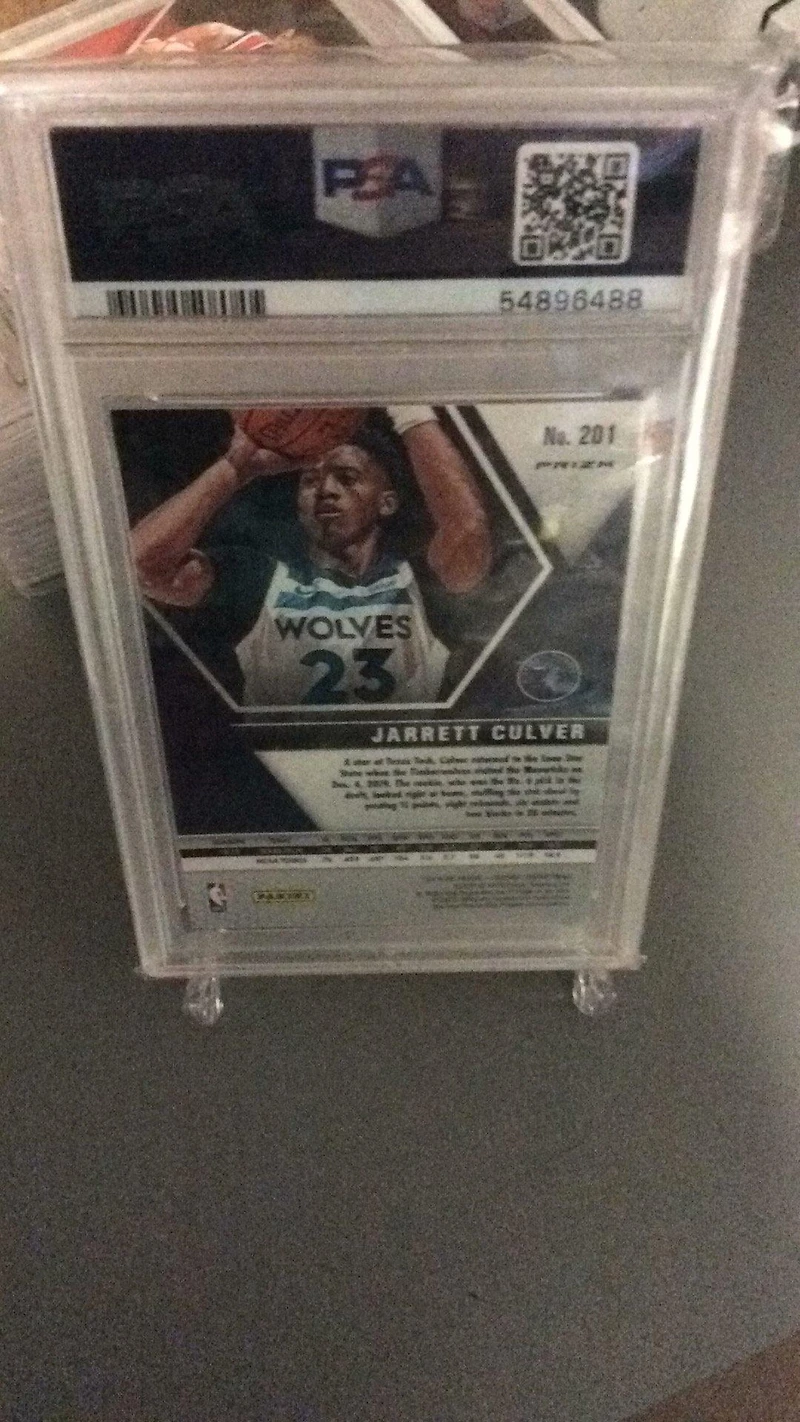 2019 Panini Mosaic 201 Jarrett Culver Mosaic PSA 9