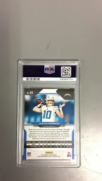 2020 Panini Prizm 325 Justin Herbert PSA