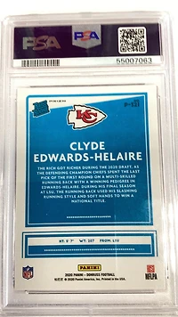 2020 Panini Donruss P321 Clyde Edwards-helaire Optic Preview-pink PSA 10