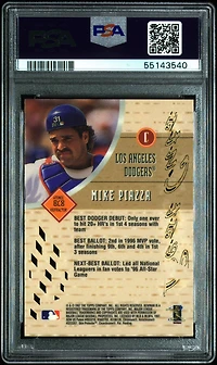 1997 Bowman's Best Cuts Bc8 Mike Piazza PSA 9