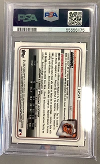 2020 Bowman Chrome Sapphire Edition Bcp22 Grayson Rodriguez Orange PSA 9