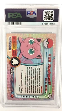 2000 Topps Chrome Pokemon T.v. 39 Jigglypuff Tekno PSA 8