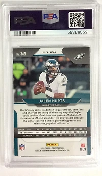 2020 Panini Prizm 343 Jalen Hurts // Prizm PSA