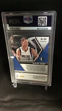 2019 Panini Mosaic 232 Isaiah Roby Pink Swirl PSA 9