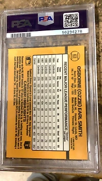 1989 Donruss 63 Ozzie Smith PSA 10