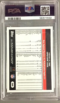 2005 Topps 360 Tom Brady PSA 10