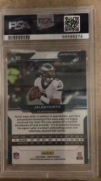 2020 Panini Prizm 343 Jalen Hurts PSA 9