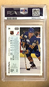 1990 Upper Deck 24 Alexander Mogilny PSA 9