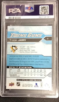 2016 Upper Deck 466 Tristan Jarry PSA 9