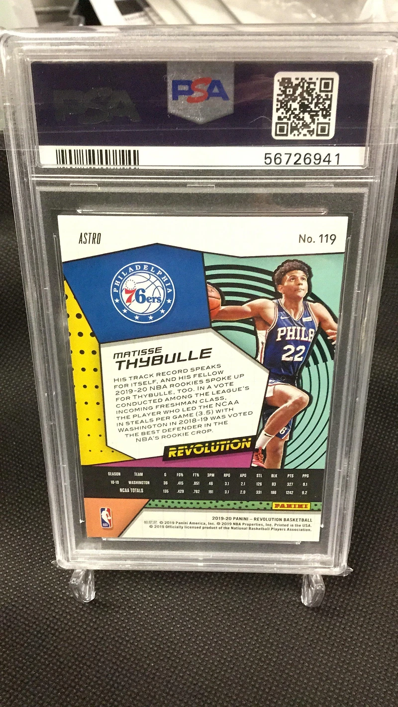 2019 Panini Revolution 119 Matisse Thybulle Astro PSA 9