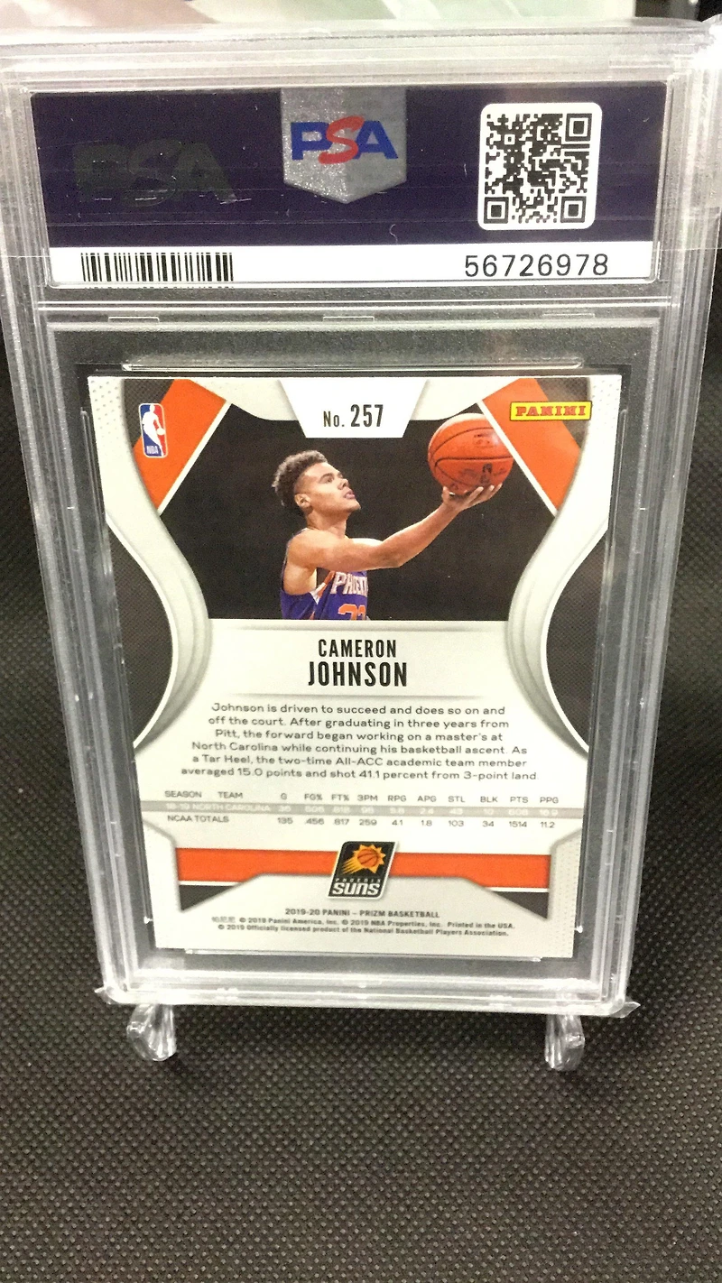 2019 Panini Prizm 257 Cameron Johnson PSA 9