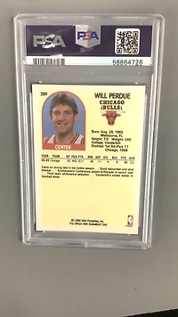 1989 Hoops 259 Will Perdue PSA 10