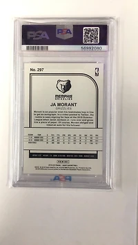 2019 Panini Hoops 297 Ja Morant Winter PSA 10