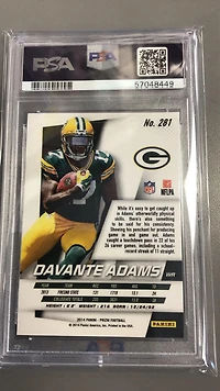 2014 Panini Prizm 281 Davante Adams PSA 10
