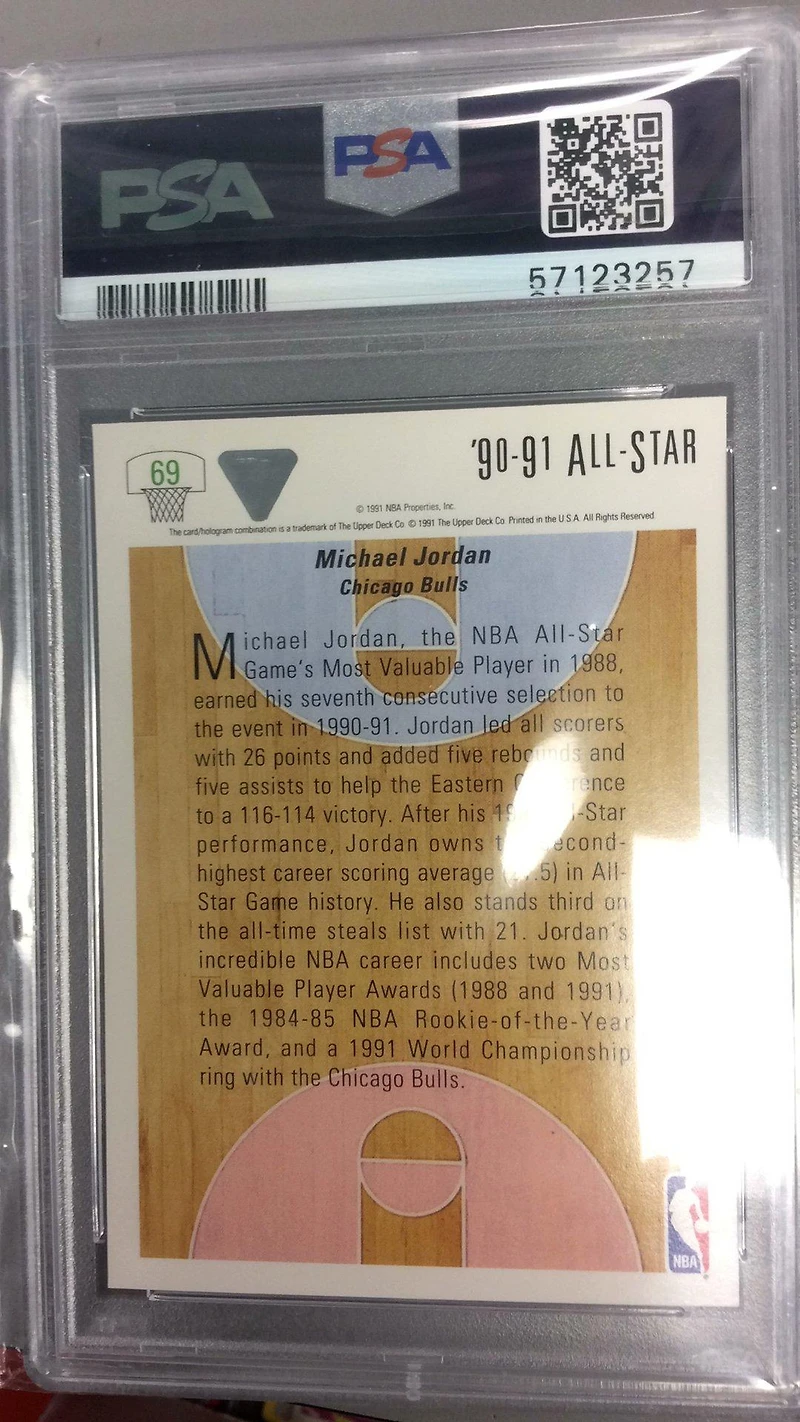 1991 Upper Deck 69 Michael Jordan PSA