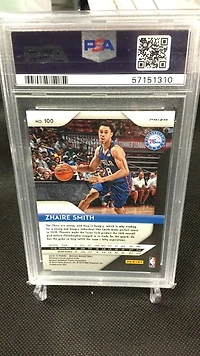 2018 Panini Prizm Mosaic 100 Zhaire Smith PSA 9