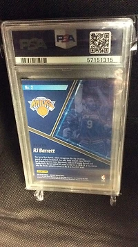 2019 Panini Mosaic Blue Chips 2 Rj Barrett PSA 9
