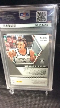 2019 Panini Mosaic 236 Nicolas Claxton Pink Camo PSA 9