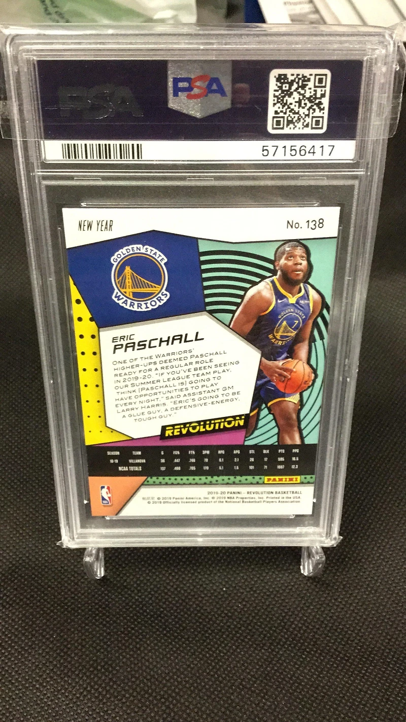 2019 Panini Revolution 138 Eric Paschall Chinese New Year PSA 9