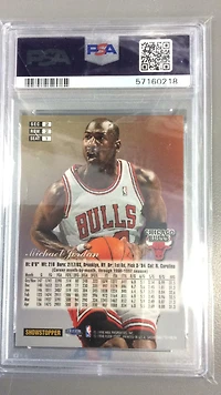 Flair Showcase Michael Jordan PSA 8