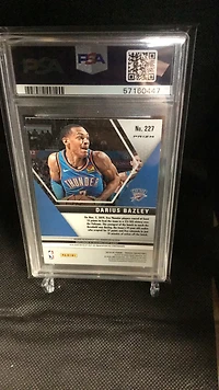 2019 Panini Mosaic 227 Darius Bazley Fast Break-silver PSA 9