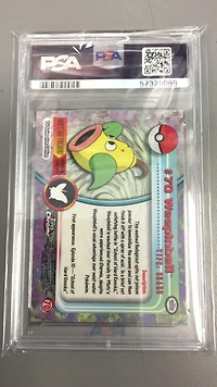2000 Topps Chrome Pokemon T.v. 70 Weepinbell PSA 8