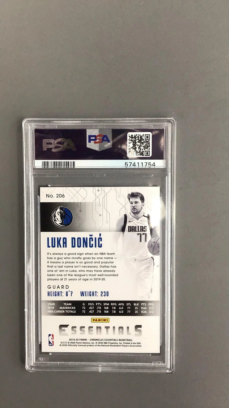 2019 Panini Chronicles 206 Luka Doncic PSA 10