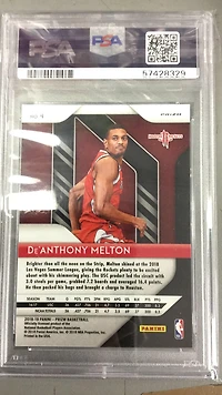 2018 Panini Prizm 4 De'anthony Melton Silver Prizm PSA 9