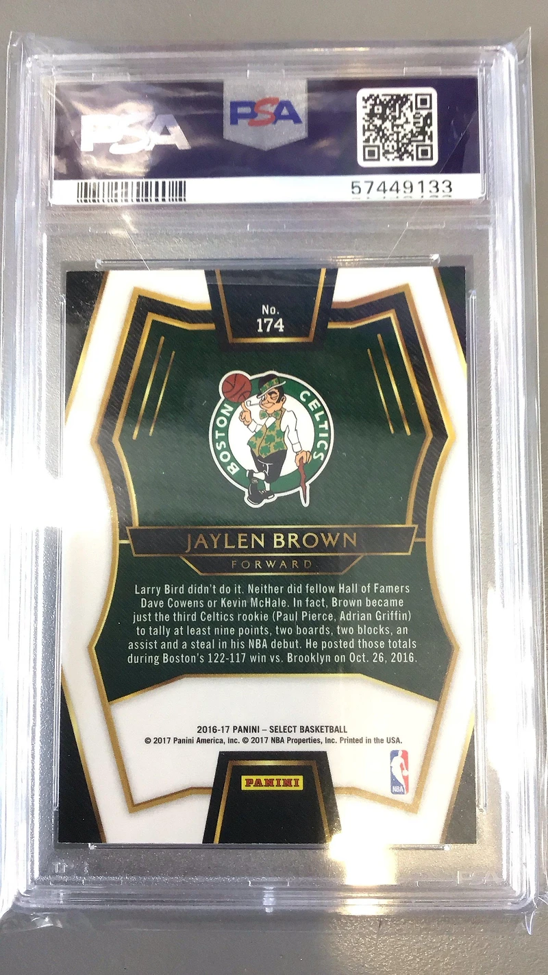 2016 Panini Select 174 Jaylen Brown PSA 9