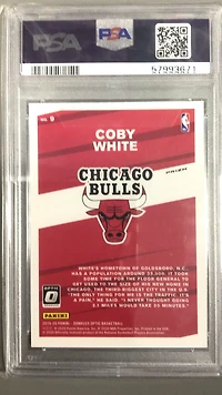 2019 Panini Donruss Optic My House! 9 Coby White Holo PSA 10