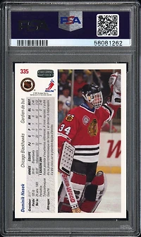 1991 Upper Deck French 335 Dominik Hasek PSA 10