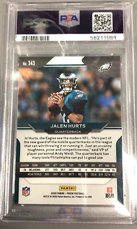2020 Panini Prizm 343 Jalen Hurts Variation PSA 9