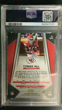 2017 Panini Prizm 105 Tyreek Hill PSA 9