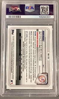 2020 Bowman Draft Bd151 Jasson Dominguez Chrome-sparkle Refractor PSA 10