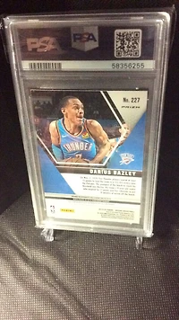 2019 Panini Mosaic 227 Darius Bazley Silver Prizm PSA 9