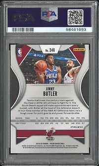 2019 Panini Prizm 246 Jimmy Butler Choice Prizm-tiger Stripe PSA 9