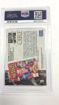 1992 Marvel Masterpieces 18 Cable PSA 9