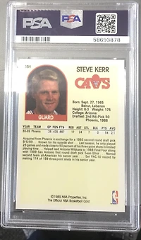 1989 Hoops 351 Steve Kerr PSA 10