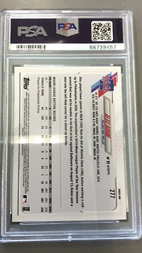 2021 Topps 277 Alec Bohm PSA 10