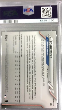 2020 Topps Complete Set 78 Bo Bichette PSA
